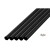 ジュース用セミロング ストレートストロー 6mm×25cm 包装なし 黒色 6000本（500本×12小箱）／ケース わらおstraw 529