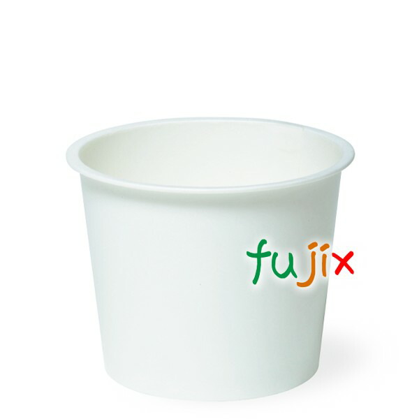 PC-100F ムジ両面PE 紙容器 アイスクリーム用 カップ 業務用 132mL