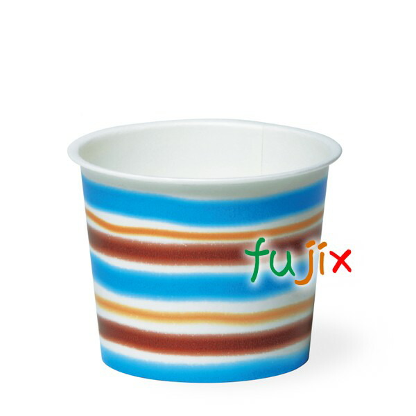 PC-100F パティシエブルー両面PE 紙容器 アイスクリーム用 カップ 業務用 132mL
