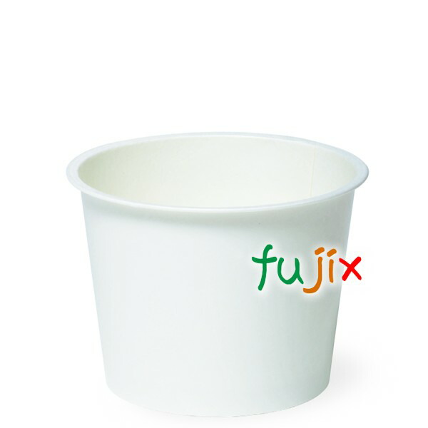 PC-80F-4 ムジ両面PE 紙容器 アイスクリーム用 カップ 業務用 121mL