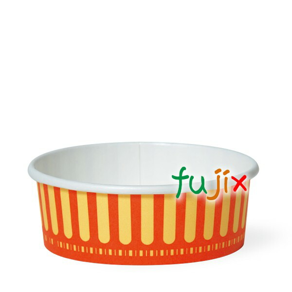 FC-255PET-EP オリジナルストライプ 紙容器 耐熱性紙容器 カップ 業務用 269mL