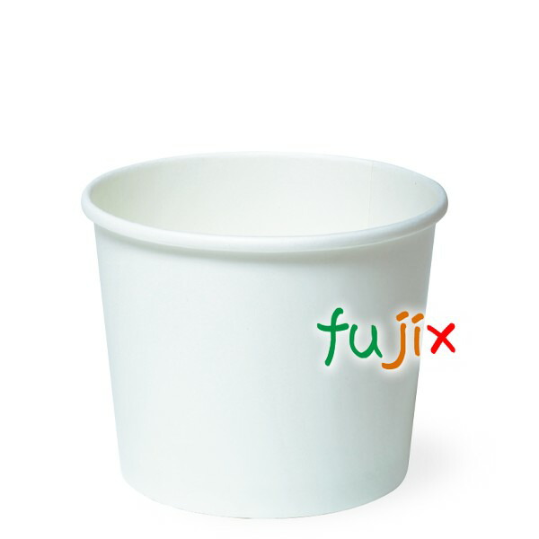 PC-395 ムジ両面PE 紙容器 アイスクリーム用 カップ 業務用 396mL