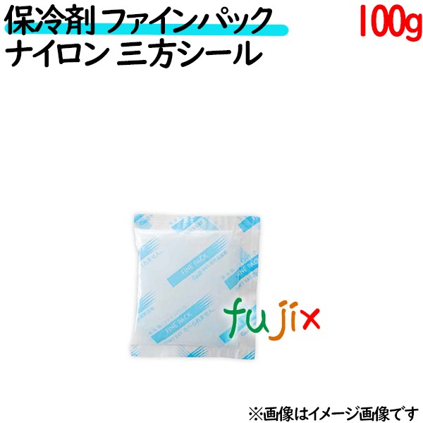 保冷剤 業務用 100g 三方シール ファインパック  ナイロンタイプ 100個／ケース 保冷剤 業務用 安い 使い捨て テイクアウト