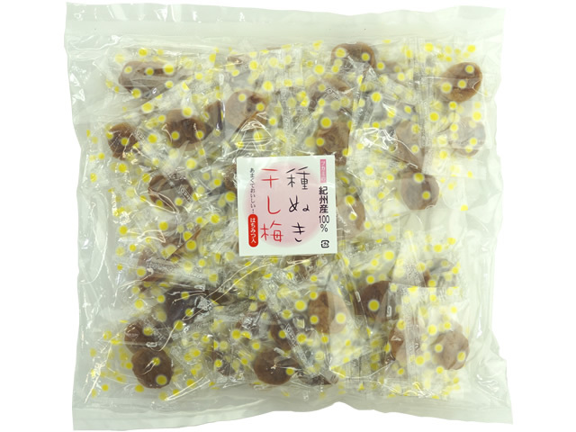 紀州南高梅通販専門店・甘~い国産(紀州産)種抜き干し梅 個包装300g入り 紀州南高梅通販専門店・甘~い国産(紀州産)種抜き干し梅 個包装300g入り