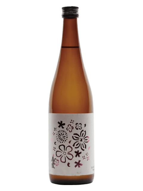 春霞　純米限定瓶囲い　花ラベル（メーカー画像）
