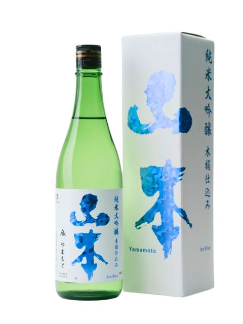 日本酒】山本 純米大吟醸木桶仕込みアイスブルー 720ml（秋田・山本
