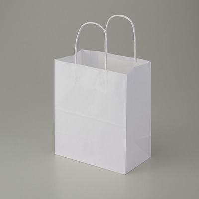 25チャームバッグ 21-12　晒白無地