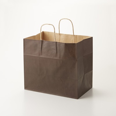 25チャームバッグ 32-4　未晒　焦茶Ｃ