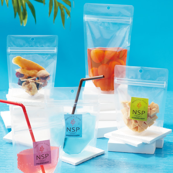 チャック付スタンドパック 無地 バリア NSPタイプ