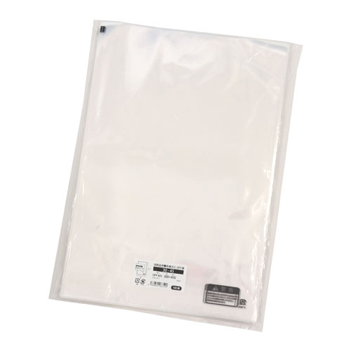 衣料品用警告表示入OPP袋　30-45