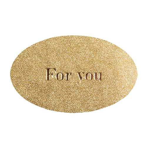 ギフトシール オーバル　フォーユー　金