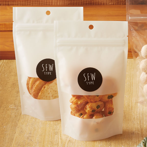 チャック付スタンドパック SFWタイプ（白）