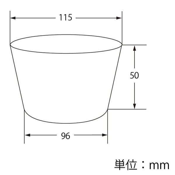 アイスカップ 115-270 寸法図