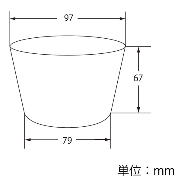 アイスカップ 97-300 寸法図