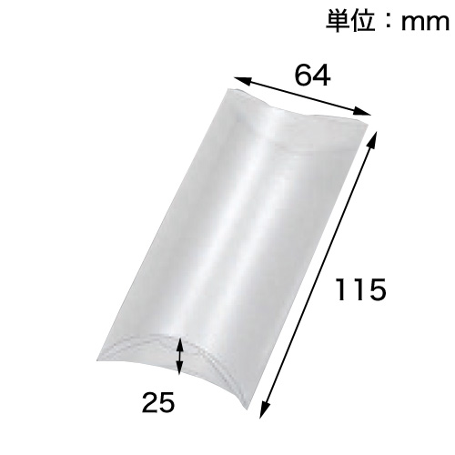 PVC クリスタルボックス AX 64×115×25 無地 10枚