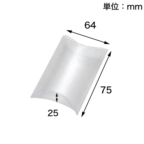 PVC クリスタルボックス AX 64×75×25 無地 10枚