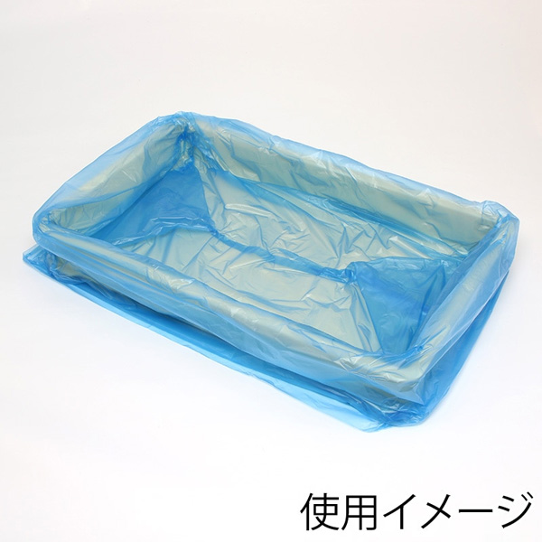 ばんじゅう用ポリ袋 M ブルー 使用イメージ