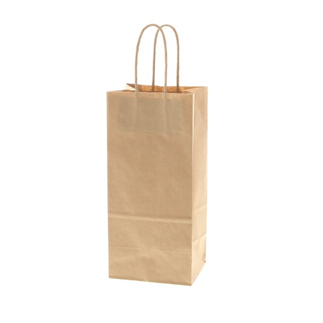 紙袋 手提げ紙袋 Dカップバッグ 1個用 未晒無地