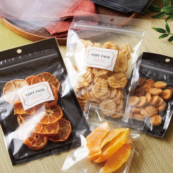 チャック付三方袋 FCB(無地）・FB（黒１色）