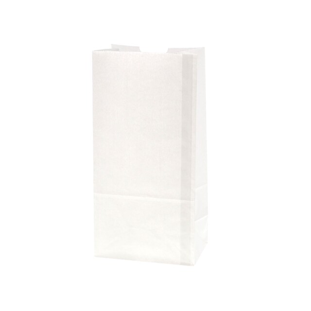 紙袋 角底袋 No.8 白無地 Eタイプ