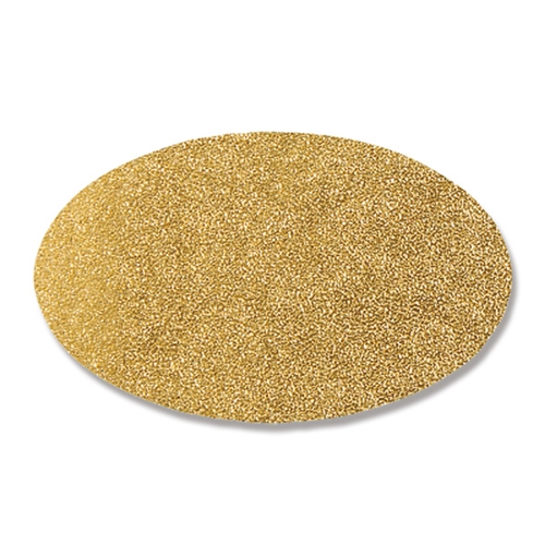 ギフトシール オーバル　無地　金