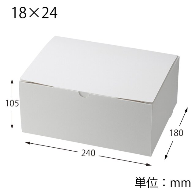 スリムエコケーキ箱　18x24