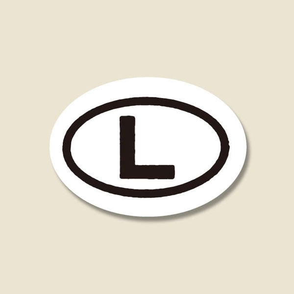 タックラベル(シール) サイズ表示「L」