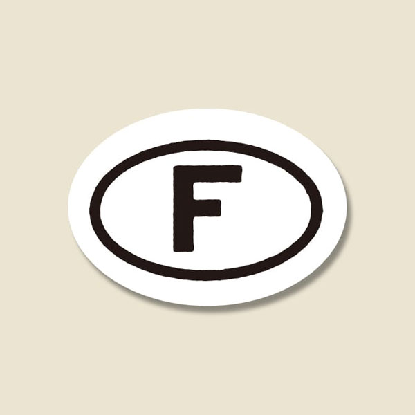 タックラベル(シール) サイズ表示「F」