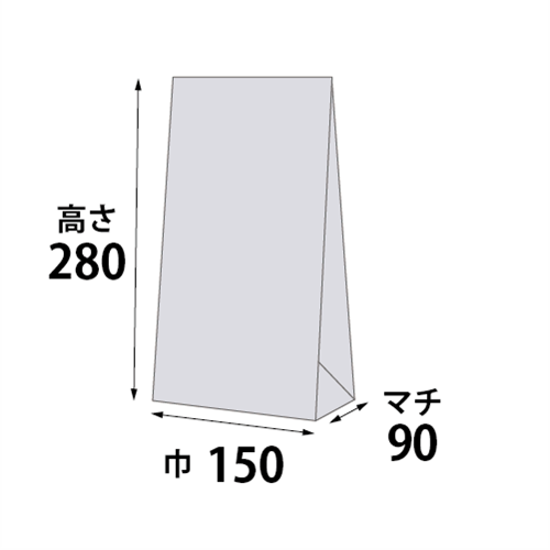 角底袋 No.6 寸法図