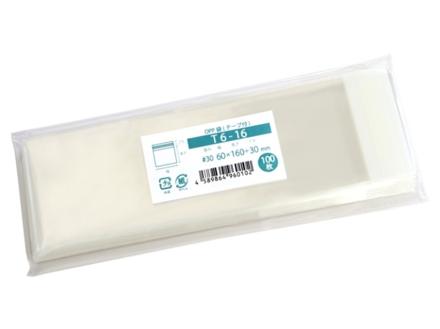 OPPテープ付袋 T6-16 100 枚入 袋の王国 本店