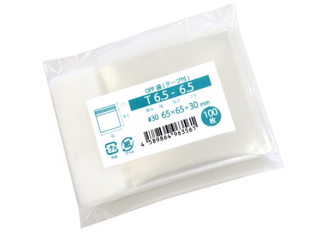 OPP袋 一覧 OPPテープ付袋 T6.5-6.5 100 枚入 袋の王国 本店
