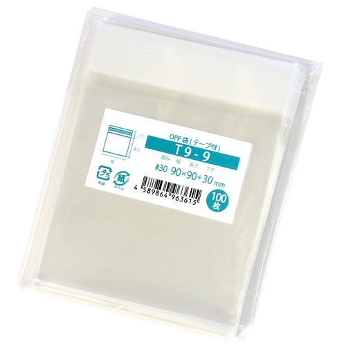 OPPテープ付袋 T9-9 100 枚入 袋の王国 本店