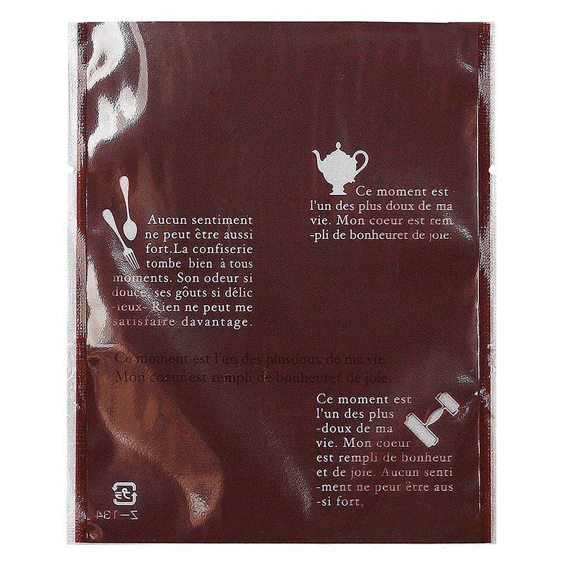 平袋Z-134-3 フランス語ツール柄／茶 中 100枚