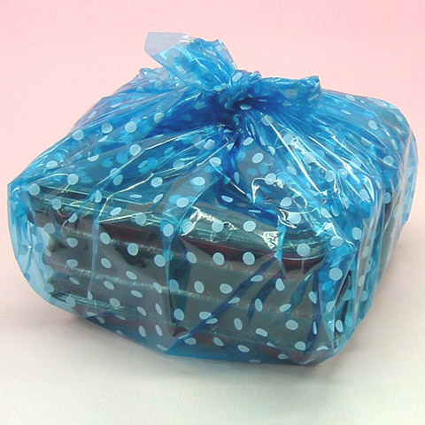 袋探（ふくろたん）】ポリ風呂敷 水玉乳白【まとめ割引商品G】