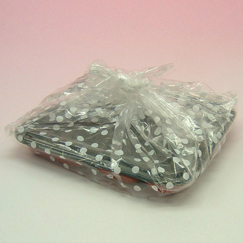 袋探（ふくろたん）】ポリ風呂敷 水玉乳白【まとめ割引商品G】