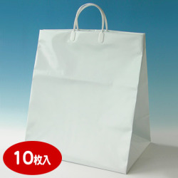 パールバッグ_ツートン無地_ホワイト