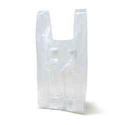 【受注生産品】手提げレジ袋 HD半透明 無地