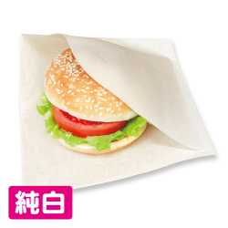 耐油平袋（ラミ加工／L字貼り）純白