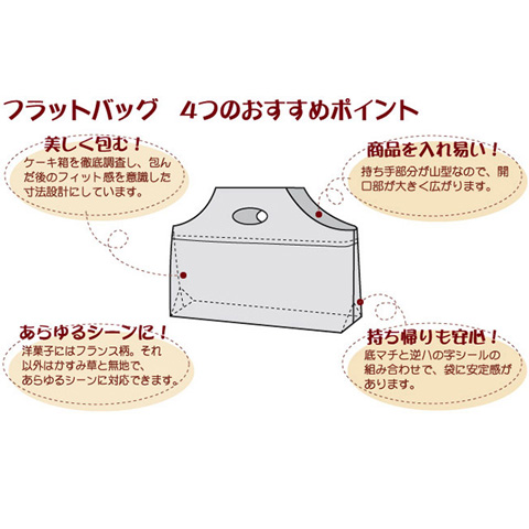 袋探 ふくろたん 持ち手穴付袋 フラットバッグ 無地 まとめ割引商品g