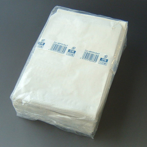 食品用紙袋平袋タイプ 【紙袋】ニューホワイトパック 平 3号 紐付 8000枚