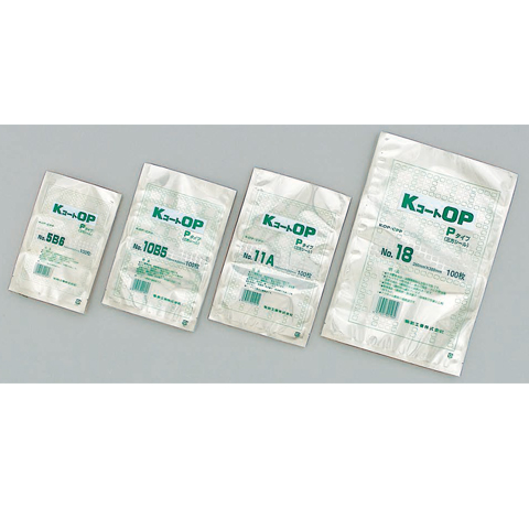 袋探（ふくろたん）】食品用三方シール袋 無地 KコートOP P