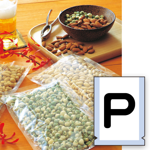 袋探（ふくろたん）】食品用三方シール袋 無地 KコートOP Pタイプ規格袋