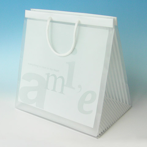 袋探（ふくろたん）】手提げ袋 パールバッグ アミー・ホワイト（100枚入）