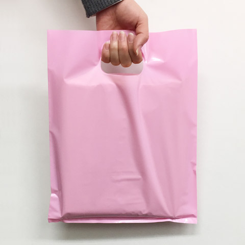 袋探（ふくろたん）】持ち手穴付袋 ミニミニサンクスバッグ底マチなし