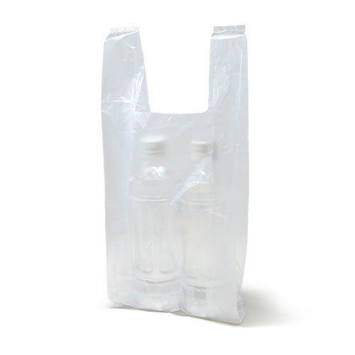 【受注生産品】手提げレジ袋 HD半透明 無地
