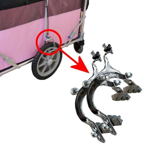 五十畑工業 お散歩カー交換用純正ブレーキキャリパー（2個組）