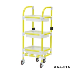おむつ交換台車 清拭台車：かごタイプ AAA-01A
