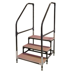 オーダー 手すり付きステップ台 ユニットタイプ 3段