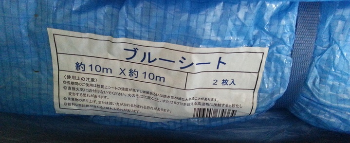 ブルーシート　10ｘ10