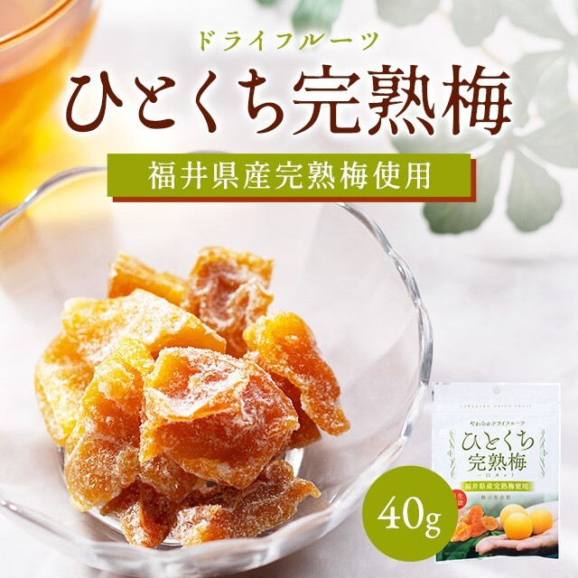 ひとくち完熟梅 40g 国産 ドライフルーツ お菓子 お取り寄せ グルメ